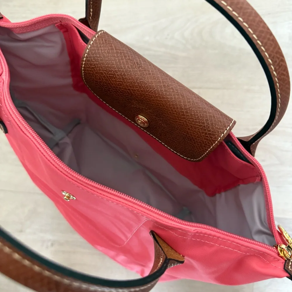 NWT Longchamp Le Pliage Original Small Handbag in Grenadine Pink - Picture 3 of 4